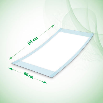 Absorbeo EXTRA Bed Protectors 30 Pack, Super Dry Effect, Complete Protection, Hypoallergenic, Fully Breathable, Size 60 x 90 cm