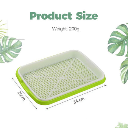 T TAKONE Set of 2 cress growing trays, 32 cm, large sprouting trays. Ideal sprouting box for sprouting seeds. Growing starter set for sprouts, microgreens, and watercress.
