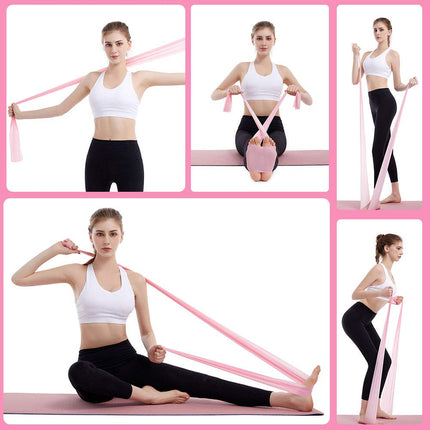 iMoebel Fitness Band Set of 2 Exercise Bands Fitness Bands - 2 Strengths 8-10kg/12-15kg Premium Extra Long 1.8/2 Meter Exercise Band Resistance Bands for Yoga, Pilates, Crossfit, Rehabilitation