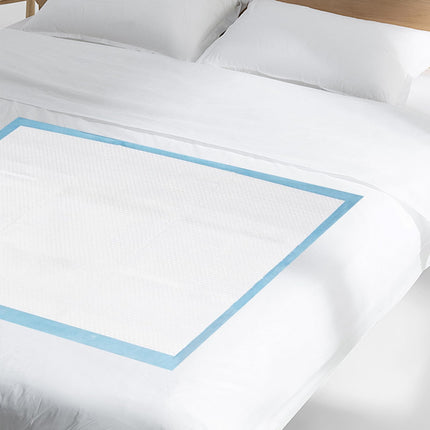 Disposable incontinence bed pads 60x90cm, 25 pieces, waterproof and ultra-absorbent bed pads with fixing strips for babies, adults and seniors