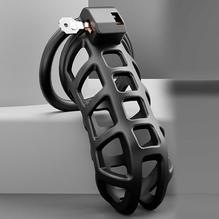 BDSMAGE Penis Cage Cobra 6.0, Chastity Cage Male Chastity Cage Chastity Belt for Men with 3 Testicle Rings, BDSM Toys Hard, BDSM Set Slave Sex Toys for Men Extreme (FLS - XL)