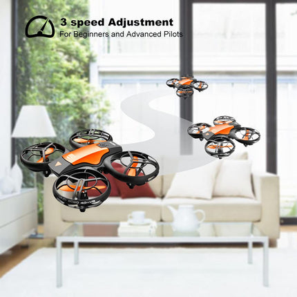 4DRC Mini Drone with 720P HD Camera for Kids, FPV 2.4G WiFi, Enhanced Propeller Guard, 3D Flip, Fight Mode, Gravity Induction, Altitude Hold, Headless Mode, One Key Take-Off/Landing,