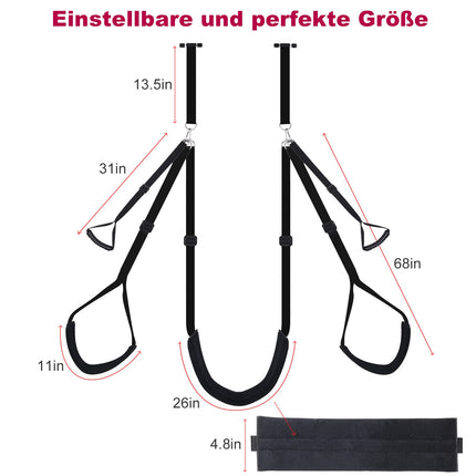 UTIMI Love Swing Sex Swing Door Swing - Sex Swing with Seat BDSM Bondage Set Extremely Robust Sex Toy Sex Furniture for Couples Maximum Load 150 kg