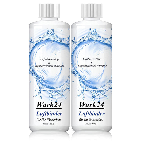 Wark24 Air Binder Bubble Stop 400g - Air Bubble Stop for Waterbed Mattresses - Preservative Effect - Air Binding in Waterbeds (2-Pack)