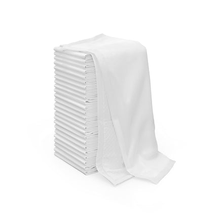 Sensalou Waterproof Bed Pad Disposable 60x90 cm - 100 Pieces Disposable Changing Mat Waterproof on the Go Bed Pad White