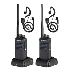 Retevis RT86A Long-Range Walkie-Talkies, Rugged Two-Way Radio with Microphone, Group Call, Easy Pairing, for the Construction Industry (2 Pack)