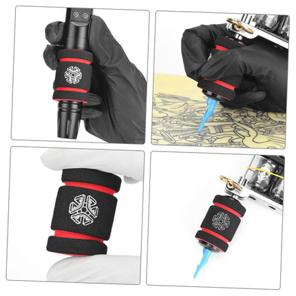 KOMBIUDA 20pcs Protective Cover Humanized Grip Tube Elastic Tattoo Grip Cover Grip Sleeve Thick Grip Cover Practical Grip Cover Accessories Sponge Grip Universal