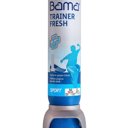 Bama Trainer Fresh Shoe Deodorant 100ml – hygienic, antibacterial freshness, transparent shoe spray for sports, work, and leisure shoes