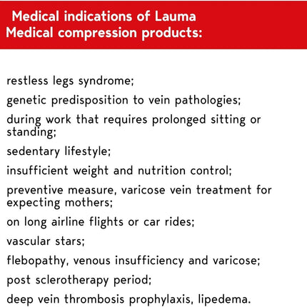 Lauma Medical, 23-32 mmHg Class 2 Compression Tights with Closed Toe, Varicose Veins, Frequent Leg Swelling, Calf and Foot Pain (Short, S-Size, Black)