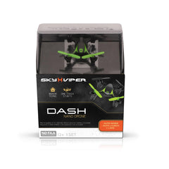 Sky Viper Dash Nano Drone Black/Green, 2 x 2 x 0.7 inches