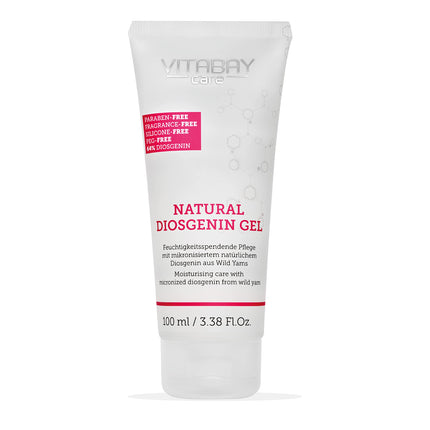 Vitabay Natural Diosgenin Cream with Yam Root 100ml - 80% Yam Root Cream &amp; 64% Diosgenin - wild Yams - vegan &amp; organic