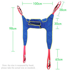 XYEJL Patient Lifter Lifting Belt Transfer Belt, Toileting Sling Patient Lifter with Waist Protection Belt and Split Leg Design, for Family, Hospital, Nursing Home, Load - 230 kg, A