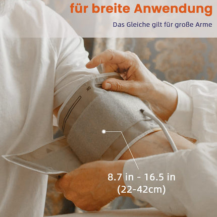 Blood pressure monitor (Blood pressure monitor) AILE: Upper arm blood pressure monitor for home use, blood pressure monitor large cuff (adjustable 22-42cm) Automatic upper arm blood pressure monitor