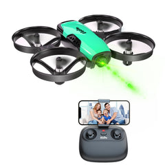 Loolinn | Drone with Camera as a Gift for Kids - Mini Drone Remote Controlled with Video &amp; Photos/Adjustable Camera/Two Batteries/C0 Certified (Gift for Boys and Girls)