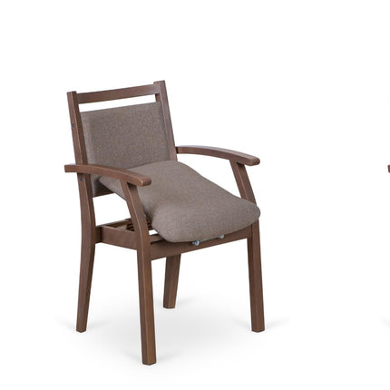 2liftu Bellevue | Chair for seniors | Lift chair | Assistive chair for getting up | Senior chair (Ash Brown/Beige)