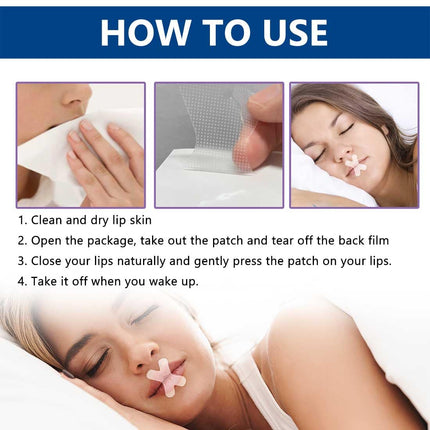 Mouth Tape for Sleeping, 120 Pieces Mouth Tape for Sleeping, Anti Snoring Sleep Patches and Mouth Tape, Helps Against Snoring and Developing the Habit of Nasal Breathing