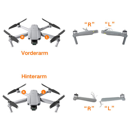 ONTOMYO Mavic Air 2 for DJI Air 2 Original Maintenance Arm Parts (Left Rear Arm)