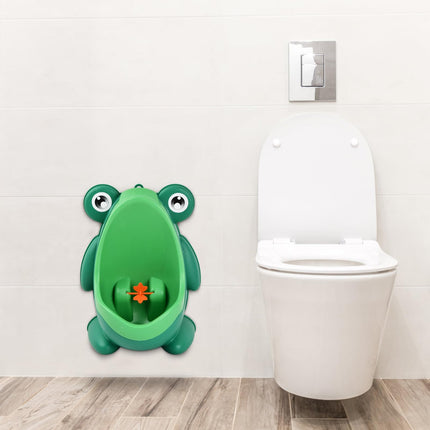 Urinal for boys Urinal tract for children Wall-mounted urinal Standing urinal Boys toilet training (green)