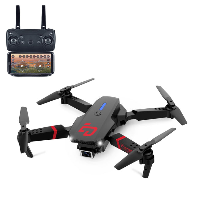 TURBO CHALLENGE - Elite Drone MKX - Drone - 400318 - Aircraft - Black - 2 Rechargeable Batteries - Plastic - Gift - Birthday - Luminous - Video - Ages 8+