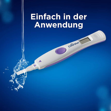 Clearblue Fertility Ovulation Test Kit, 10 Tests + 1 Digital Test Holder, Advanced Digital Female Fertility/Ovulation Test (Tests 2 Hormones), Get Pregnant Faster