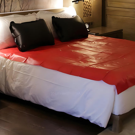Loverstoy Waterproof PVC Bed Sheets for Sex - Washable Fetish Sheets for Women and Men, Ideal for Massage, Erotic Games, and Sex Games with Couples (Red / 2.2m*2.0m)