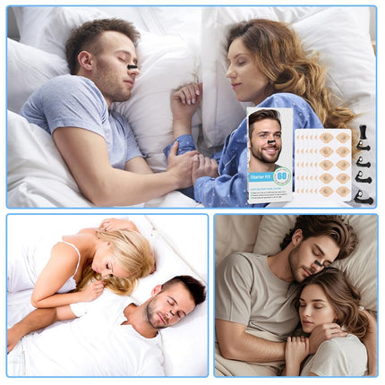 Gobesty 60 Pieces Breathing Nasal Strip, Breathing Magnet, Magnetic Nose Strip, Anti Snoring Nose Strips, Nasal Patches Breathe Better, Nasal Patches Against Snoring for Travel, Hotel