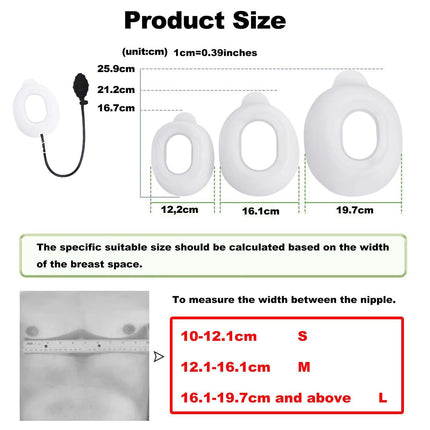 Exemic Pectus Excavatum Vacuum Cup – Pectus Excavatum Orthosis, Pectus Excavatum Orthosis for Adults and Children, Washable, Physical Correction of Pectus Excavatum (LL)
