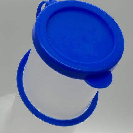 3x Replacement Lids for Urinal Bottles - 1000 ml Urinal Bottles - Blue Lid, Heat-Resistant - Ideal for Theracaso Urinal Bottles (3x Replacement Lids Blue)