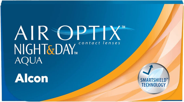 Air Optix Night &amp; Day Aqua monthly soft contact lenses | 6 lenses | BC 8.6 mm | DIA 13.8 mm | -4.00 diopters