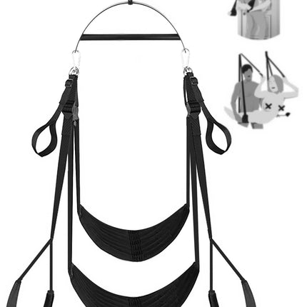 Utimi love swing sex swing for the ceiling and hanging on the door. Comfortable sex swing with extra wide cushions. Extra robust SM bondage set sex toy for couples, load capacity up to 499 kg.