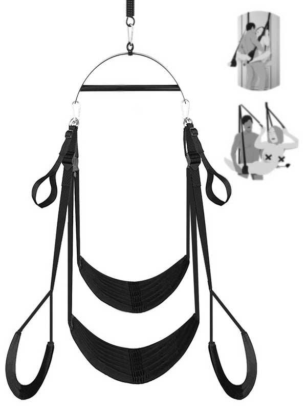 Utimi love swing sex swing for the ceiling and hanging on the door. Comfortable sex swing with extra wide cushions. Extra robust SM bondage set sex toy for couples, load capacity up to 499 kg.