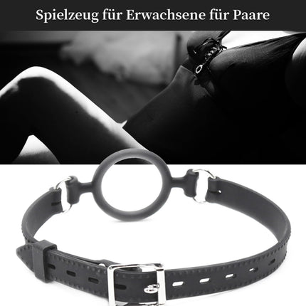 YUZHO Gagring gag sex sm large mouth spreader for sex ring gag, BDSM fetish mouth gag silicone O-ring mouth bondage sex toy adult play for men and women