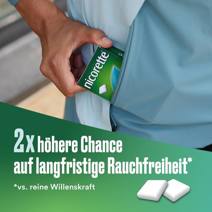 NICORETTE Chewing Gum 4mg Freshmint – Nicotine chewing gum for smoking cessation – Mint flavor – with 4mg nicotine – Quit smoking – 105 pcs.