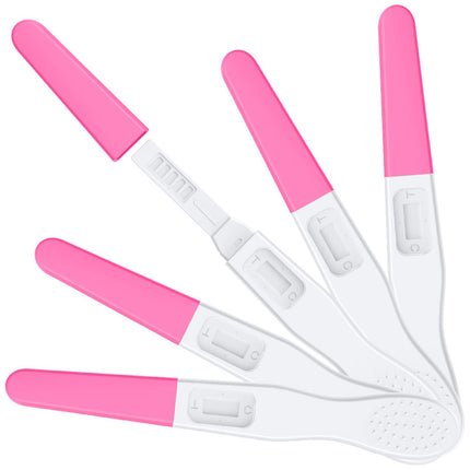 MOMMED 5 X Pregnancy Test, Individually Sealed Package Early Pregnancy Test, HCG Test Sensitivity of 25 mIU, Pregnancy Test, 3 Minute Rapid Detection, 5 Pieces