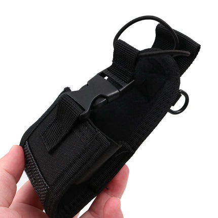 Tiardey MSC-20D Walkie Talkie Two-Way Radio Mount Holster, Portable Walkie Talkie Nylon Belt Bag with Adjustable Shoulder Strap