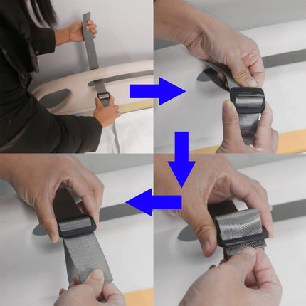 LIKEUDO Adjustable Bed Riser Assist for Elderly and Disabled Patients - Auxiliary Handle with Pull-Up Rope Lifter