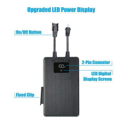 STAIGO Universal Battery Pack for Electrically Adjustable Chairs with LED Display for Recliner Furniture, Sofas, Lift Chairs, Cordless Rechargeable Battery Pack for 2-Pin Electrically Operated Furniture [25.2V 2500mAh]
