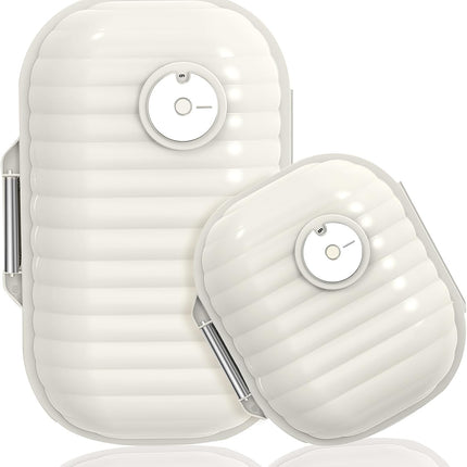 Ptyism 2 Pack Pill Organizer Box (Large + Small) Portable Pill Box, Pill Box, Travel Pill Organizer for Travel and Daily Use etc.