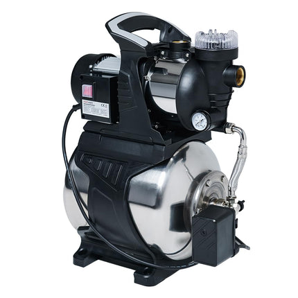 Starkwerk domestic waterworks domestic water pump 1200 watts 19 liter stainless steel tank flow rate 3800 l/h 4 bar pressure garden pump garden irrigation SW 1300 Inox with pre-filter