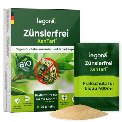 Legona® Xentari Moth-Free &amp; Caterpillar-Free Box Tree Moth Spray | Biological control of moths, cabbage white butterflies, and winter moths | Not harmful to bees