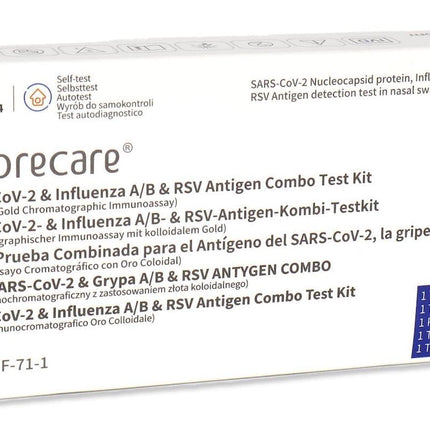 fluorecare SARS-CoV-2, Influenza A/B &amp; RSV Combo Rapid Test, Corona Rapid Test