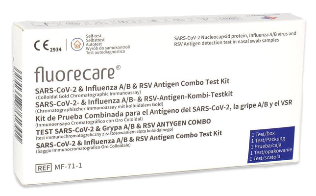fluorecare SARS-CoV-2, Influenza A/B &amp; RSV Combo Rapid Test, Corona Rapid Test