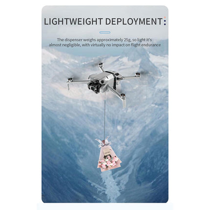 LICHIFIT Drone Airdrop System for DJI Mini 4 Pro - Geomagnetic Thrower Transport Delivery Payload Release Dropping Device - Gray