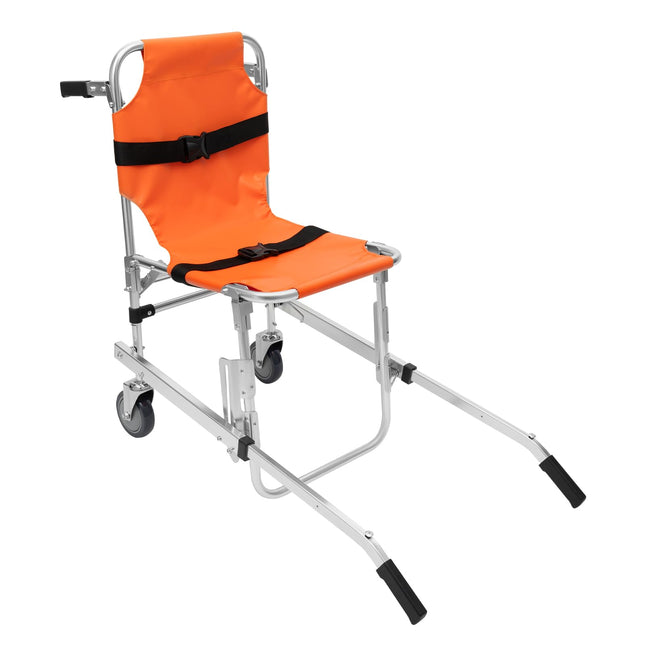Stair Chair Stair Lift Foldable Stair Climber Wheelchair 159kg Load Capacity Transport Wheelchair Portable Stair Lift, For Hospitals, Emergency Centers And Households (Orange)