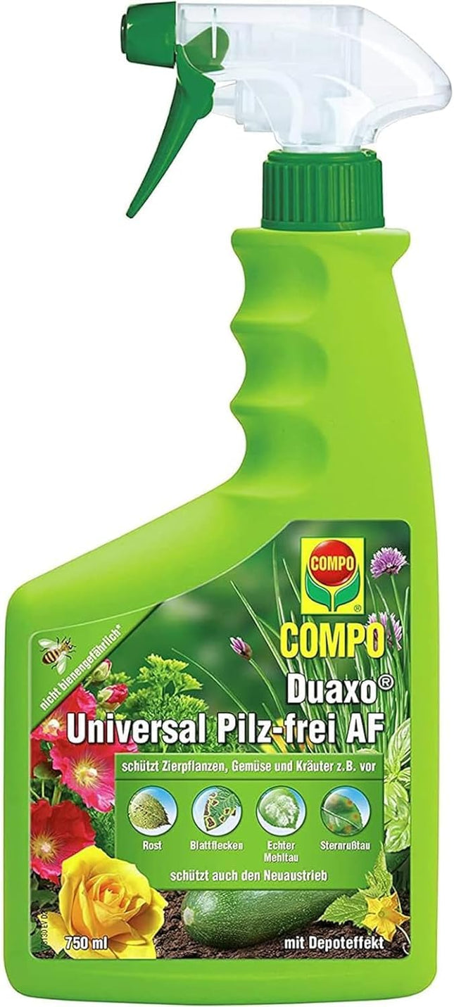 Compo Duaxo Universal Fungus-free AF, combats fungal diseases on ornamental plants, vegetables, and herbs, ready to use, 750 ml