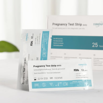EUROPAPA® Healthcare 10 Ultra-Sensitive Pregnancy Test - Early Pregnancy Test - Pregnancy Test - Early Pregnancy Test (10 Pieces)