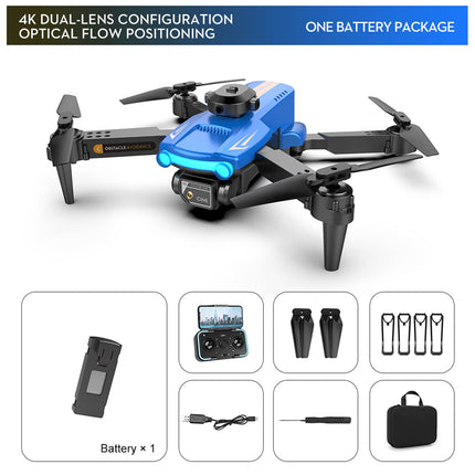 Goolsky LSRC XT2 Drone, Drone with 4k Camera, WiFi Optical Flow Positioning, 2.4GHz Obstacle Detection, Quadcopter Drone for Beginners, Blue