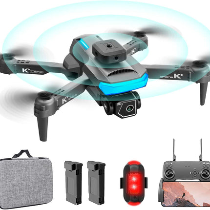 OBEST Drone with 4K Camera, RC Quadcopter with FPV Live Transmission, Obstacle Avoidance, One-Key Takeoff/Landing, Headless Mode, 3D Flips, 2 Batteries, Mini Drone for Kids Beginners
