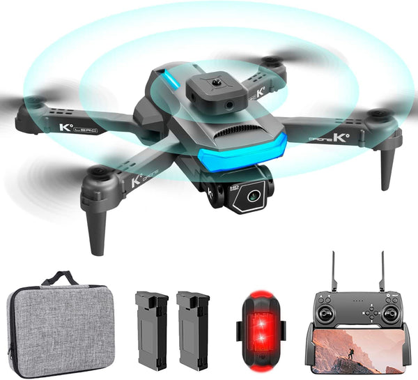 OBEST Drone with 4K Camera, RC Quadcopter with FPV Live Transmission, Obstacle Avoidance, One-Key Takeoff/Landing, Headless Mode, 3D Flips, 2 Batteries, Mini Drone for Kids Beginners