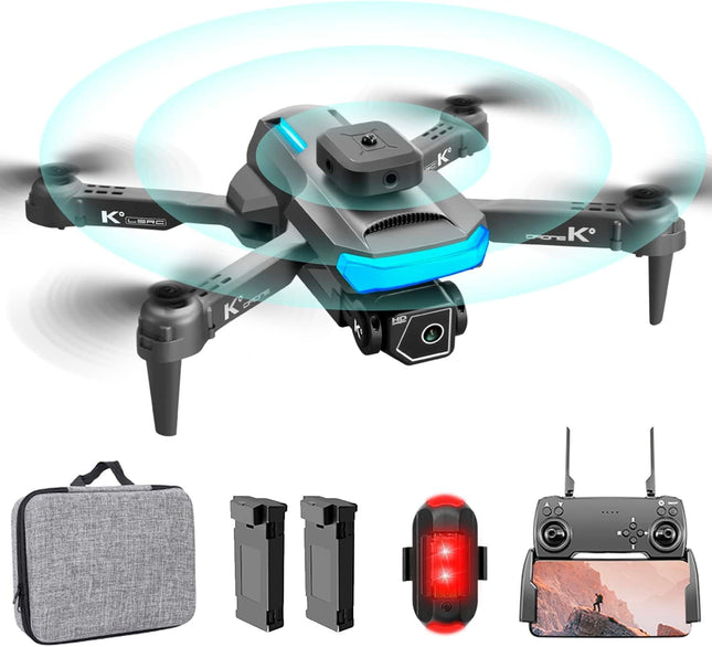 OBEST Drone with 4K Camera, RC Quadcopter with FPV Live Transmission, Obstacle Avoidance, One-Key Takeoff/Landing, Headless Mode, 3D Flips, 2 Batteries, Mini Drone for Kids Beginners